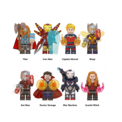 Marvel Avengers Superhero Building Blocks Action Figures Sets of 8