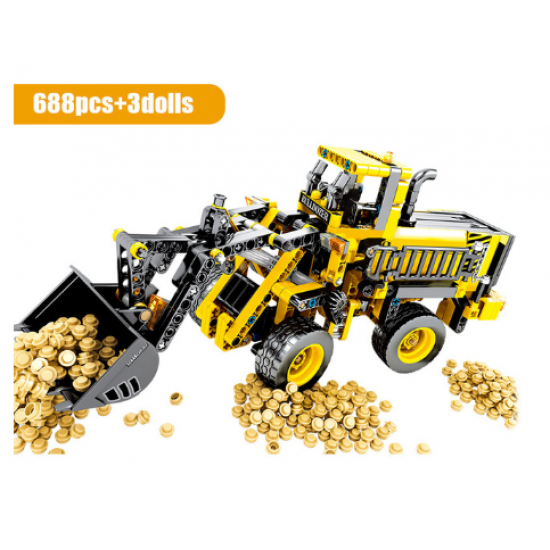 City Engineering Mechanical Passwrod Building Blocks Bricks Construction Toys