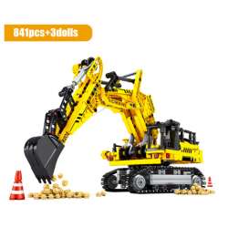 City Engineering Excavator Building Blocks Bricks Construction Toys