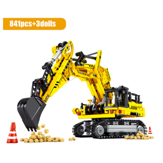 City Engineering Excavator Building Blocks Bricks Construction Toys City Engineering Excavator Building Blocks Bricks Construction Toys