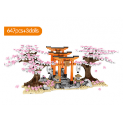 Sakura Cherry Blossom Building Blocks Toys - Thousand Torii