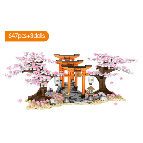 Sakura Cherry Blossom Building Blocks Toys - Thousand Torii Sakura Cherry Blossom Building Blocks Toys - Thousand Torii