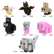 Minecraft Building Blocks Action Figures Set of 7