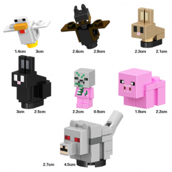 Minecraft Building Blocks Action Figures Set of 7