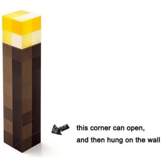 Minecraft Torch LED Minecraft Light Up Torch Flashlight Minecraft Torch LED Minecraft Light Up Torch Flashlight
