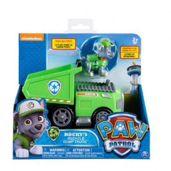 Paw Patrol Rocky's Recycle Dump Truck Action Figure Toy