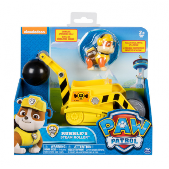 Paw Patrol Rubble's Steam Roller Action Figure Toy