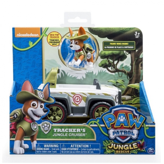 Paw Patrol Tracker's Jungle Cruiser Action Figure Toy Paw Patrol Tracker's Jungle Cruiser Action Figure Toy