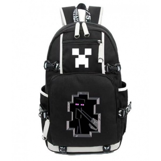 Minecraft Enderman Rucksack Backpack Schoolbag - Black Minecraft Enderman Rucksack Backpack Schoolbag - Black