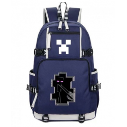 Minecraft Enderman Rucksack Backpack Schoolbag - Blue
