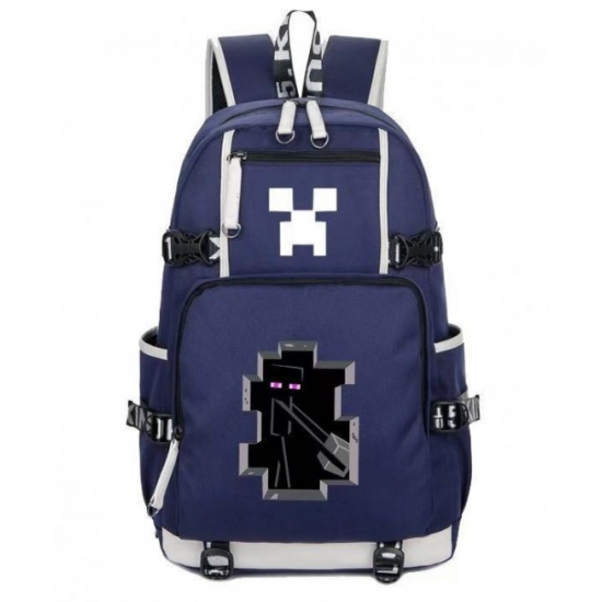 Minecraft Enderman Rucksack Backpack Schoolbag - Blue Minecraft Enderman Rucksack Backpack Schoolbag - Blue