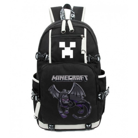 Minecraft Ender Dragon Rucksack Backpack Schoolbag - Black