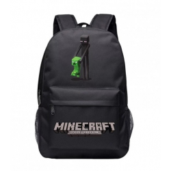 Minecraft Enderman Creeper Rucksack Backpack Schoolbag - Black
