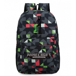 Minecraft Enderman Creeper Rucksack Backpack Schoolbag - Geometric Mix