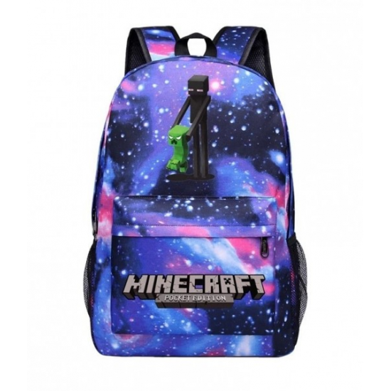 Minecraft Enderman Creeper Rucksack Backpack Schoolbag - Galaxy