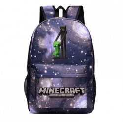 Minecraft Enderman Creeper Rucksack Backpack Schoolbag - Galaxy