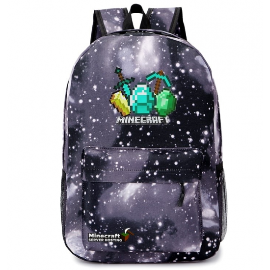 Minecraft Diamonds Logo Rucksack Backpack Schoolbag - Galaxy Minecraft Diamonds Logo Rucksack Backpack Schoolbag - Galaxy