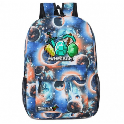 Minecraft Diamonds Logo Rucksack Backpack Schoolbag - Galaxy