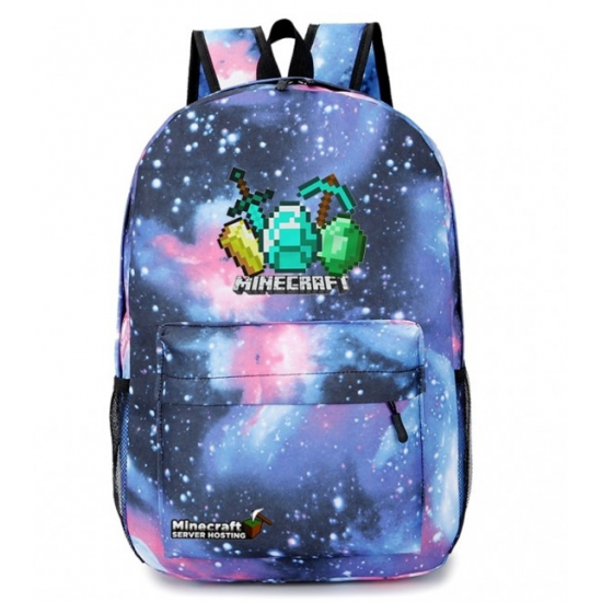 Minecraft Diamonds Logo Rucksack Backpack Schoolbag - Galaxy Minecraft Diamonds Logo Rucksack Backpack Schoolbag - Galaxy