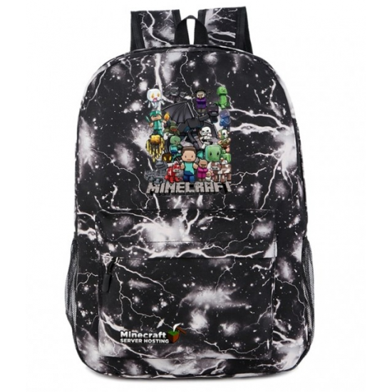 Minecraft All Charaters Rucksack Backpack Schoolbag - Black Thunder Minecraft All Charaters Rucksack Backpack Schoolbag - Black Thunder