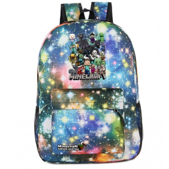Minecraft All Charaters Rucksack Backpack Schoolbag - Galaxy Minecraft All Charaters Rucksack Backpack Schoolbag - Galaxy