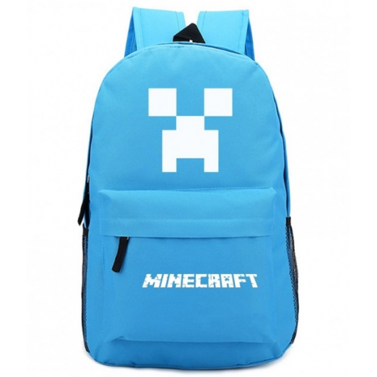 Minecraft Glow in the Dark Rucksack Backpack Schoolbag - Blue Minecraft Glow in the Dark Rucksack Backpack Schoolbag - Blue