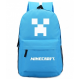 Minecraft Glow in the Dark Rucksack Backpack Schoolbag - Blue Minecraft Glow in the Dark Rucksack Backpack Schoolbag - Blue