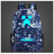 Minecraft Glow in the Dark Rucksack Backpack Schoolbag - Blue Thunder Minecraft Glow in the Dark Rucksack Backpack Schoolbag - Blue Thunder