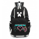 Minecraft Pat and Jen Rucksack Backpack Schoolbag - Black Minecraft Pat and Jen Rucksack Backpack Schoolbag - Black