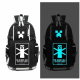 Minecraft Miner Glow in the Dark Rucksack Backpack Schoolbag - Black Minecraft Miner Glow in the Dark Rucksack Backpack Schoolbag - Black