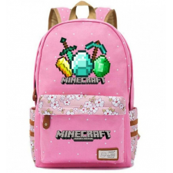 Minecraft Rucksack Backpack Schoolbag - Pink