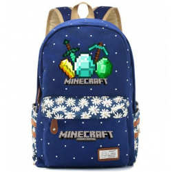 Minecraft Rucksack Backpack Schoolbag - Navy Blue