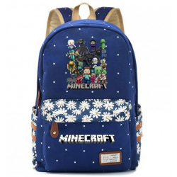 Minecraft Rucksack Backpack Schoolbag - Navy Blue