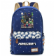 Minecraft Rucksack Backpack Schoolbag - Navy Blue Minecraft Rucksack Backpack Schoolbag - Navy Blue