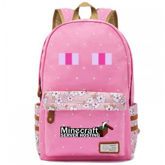 Minecraft Rucksack Backpack Schoolbag - Pink