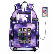 Minecraft Rucksack Backpack Schoolbag - Galaxy