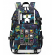 Minecraft Rucksack Backpack Schoolbag - Purple