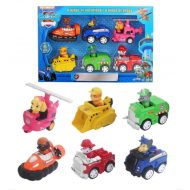 Paw Patrol Figure Set 6 Piece With Vehicles