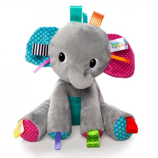 Bright Starts Tag 'n Play Pals Plush Toys - Elephant Bright Starts Tag 'n Play Pals Plush Toys - Elephant